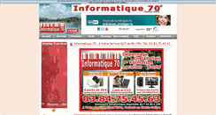 Desktop Screenshot of informatique70.com