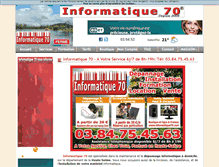 Tablet Screenshot of informatique70.com